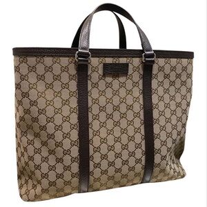 Gucci Brown Monogram Tote Bag